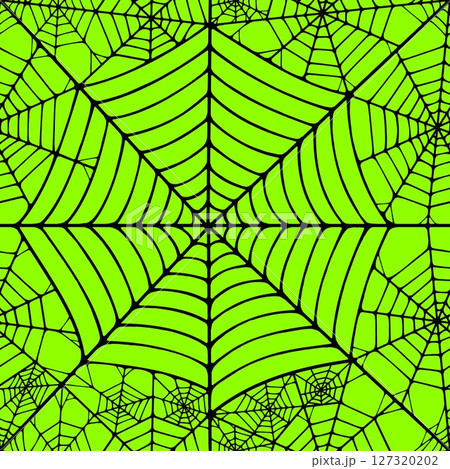 Seamless pattern with linear spider web design on color background. Seamless pattern with linear spider web design on color background. 127320202