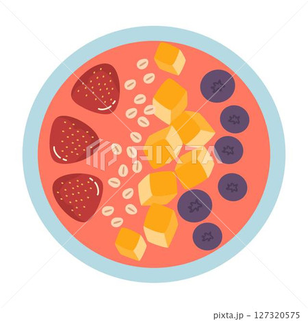 Acai Smoothie Bowl With Toppings Acai Smoothie Bowl With Toppings 127320575