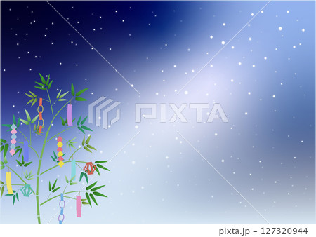 七夕・天の川のベクターイラスト 七夕・天の川のベクターイラスト 127320944