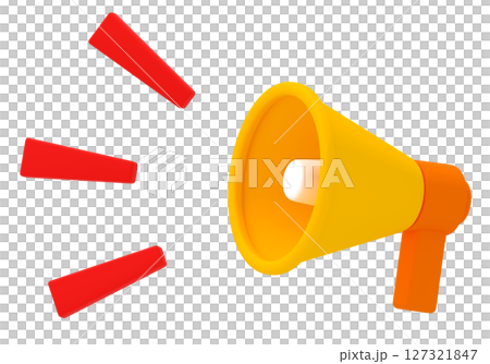 Cute megaphone icon 127321847