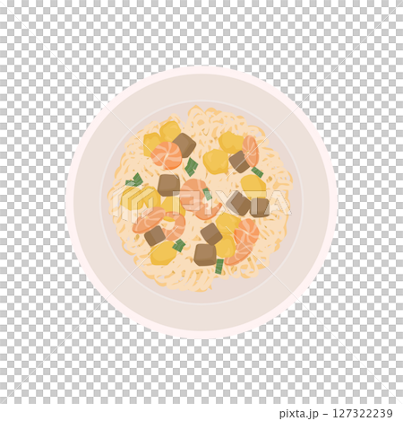 揭開蓋子的醬油口味泡麵插圖 127322239