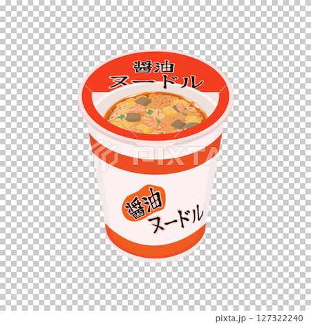 醬油口味泡麵插畫 127322240
