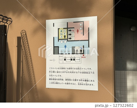 東京都内の公園の災害対策用トイレの緊急時用タンク 東京都内の公園の災害対策用トイレの緊急時用タンク 127322602