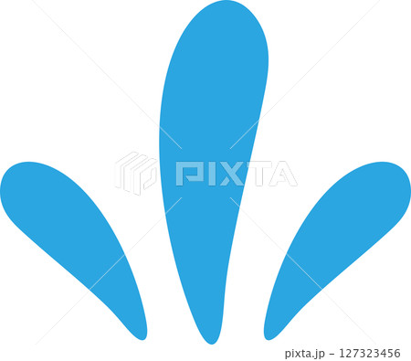 しずく　水滴　アイコン　汗 127323456