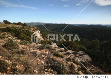 Beautiful landscape hills sky clouds Beautiful landscape hills sky clouds 127323514