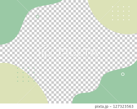 青と黄色の流体シェイプの背景イラスト素材　flat hand drawn fluid blue 127323563