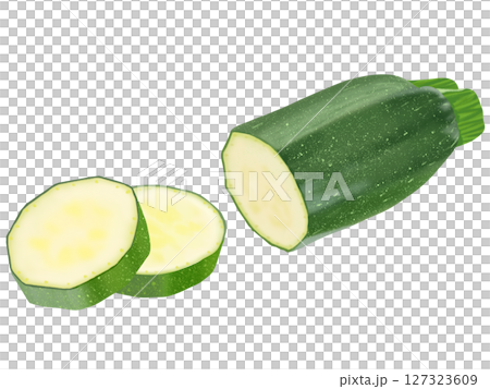 Sliced zucchini Sliced zucchini 127323609