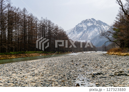 Kamikochi, It is a remote mountainous highland valley within the Hida Mountains range, in the western region of Nagano, Japan. 127323880