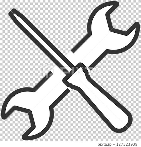 スパナとドライバー スパナとドライバー 127323939