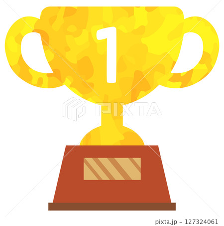 1位 トロフィーのイラスト ベクター素材 127324061