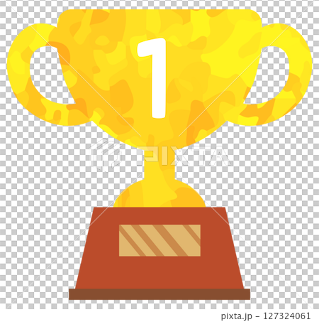 1位 トロフィーのイラスト ベクター素材 127324061
