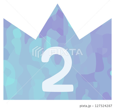 シンプルな二位の冠 イラスト ベクター素材 127324287