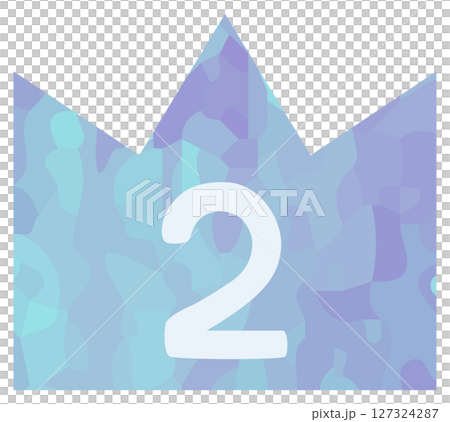 シンプルな二位の冠 イラスト ベクター素材 127324287