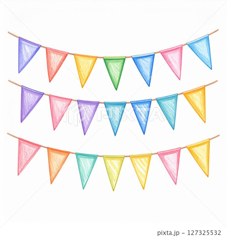 Colorful Triangle Bunting Flags Party Decoration 127325532