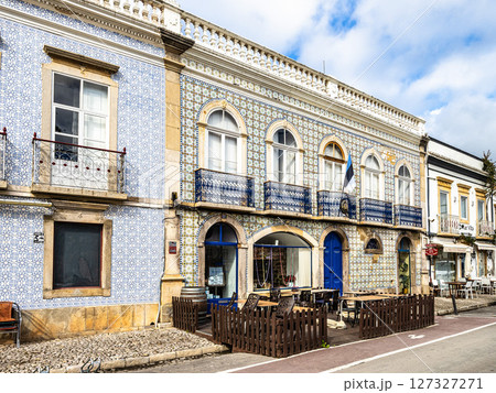 Tavira, Portugal - Feb 13, 2025: View of the historic center of Tavira, city founded in 1266, Algarve, south Portugal 127327271