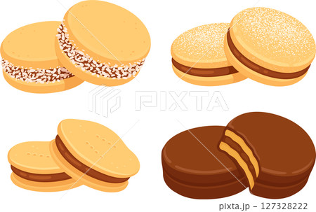 Chilean Alfajor cookies set 127328222