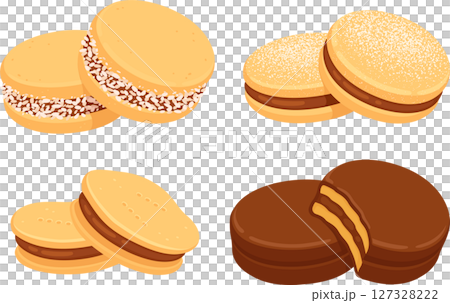 Chilean Alfajor cookies set 127328222