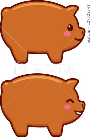 Marranitos, Mexican pig shaped gingerbread cookies Marranitos, Mexican pig shaped gingerbread cookies 127328241