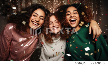 group of friends fun party, ai 127328497