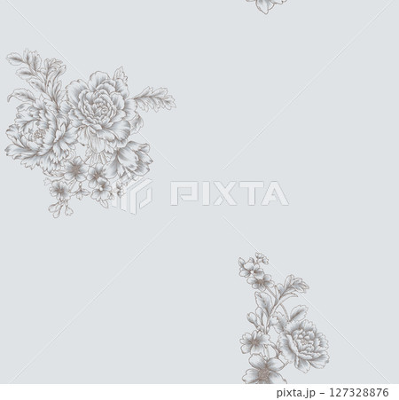Charming Flower Motif Assortment for Stationery 127328876