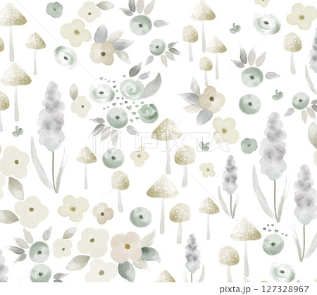 Whimsical Floral Design Series for Aesthetic Projects 127328967