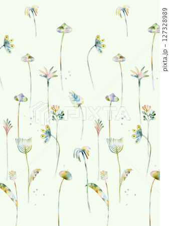 Whimsical Floral Design Series for Aesthetic Projects 127328989
