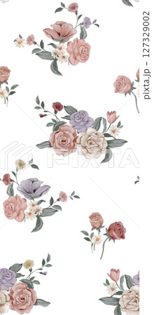 Whimsical Floral Design Series for Aesthetic Projects 127329002