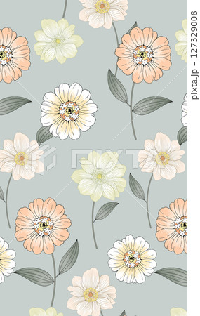 Whimsical Floral Design Series for Aesthetic Projects 127329008