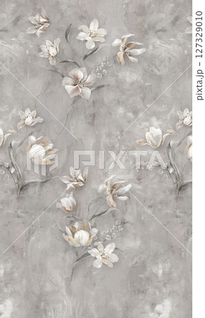 Whimsical Floral Design Series for Aesthetic Projects 127329010