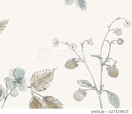 Whimsical Floral Design Series for Aesthetic Projects 127329025