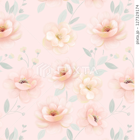 Artistic Flower Print Set for Creative Design 127329174