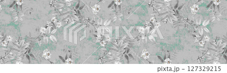 Artistic Flower Print Set for Creative Design 127329215