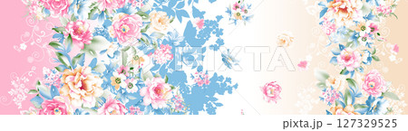 Stylish Flower Design Series for Creative Spaces 127329525