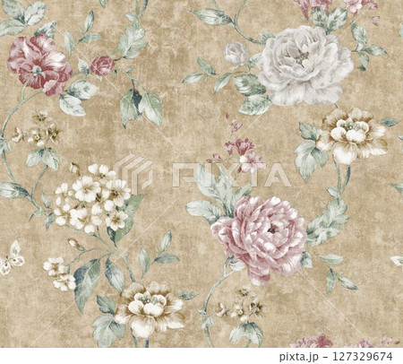 Lovely Floral Pattern Series for Creative Aesthetics 127329674