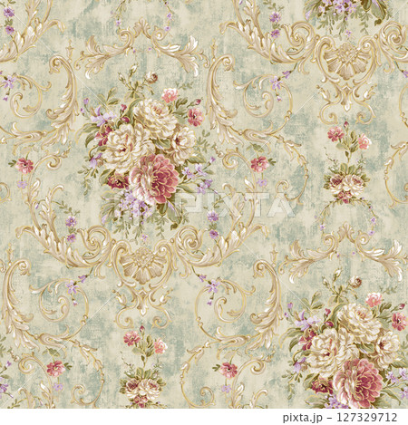 Lovely Floral Pattern Series for Creative Aesthetics 127329712