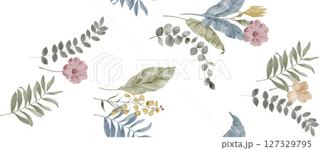 Diverse Floral Pattern Assortment for Creative Projects 127329795