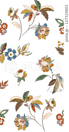 Diverse Floral Pattern Assortment for Creative Projects 127329801
