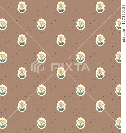 Stylish Floral Pattern Series for Artistic Projects 127330185