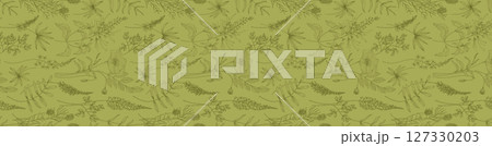 Stylish Floral Pattern Series for Artistic Projects 127330203