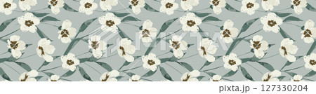 Stylish Floral Pattern Series for Artistic Projects 127330204