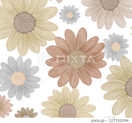 Stylish Floral Pattern Series for Artistic Projects 127330264