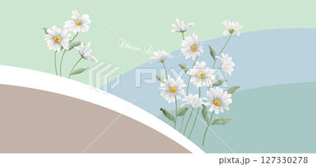 Stylish Floral Pattern Series for Artistic Projects 127330278