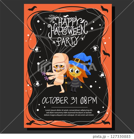 halloween party template poster halloween party template poster 127330883