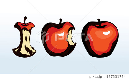 Stub from Apple. Vector drawing Stub from Apple. Vector drawing 127331754