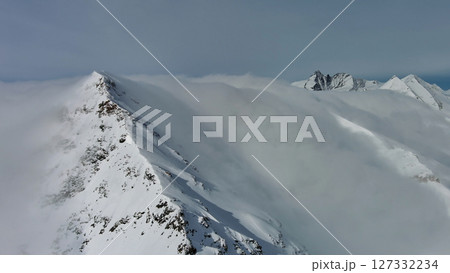 Snow Alp mountain range landscape Snow Alp mountain range landscape 127332234