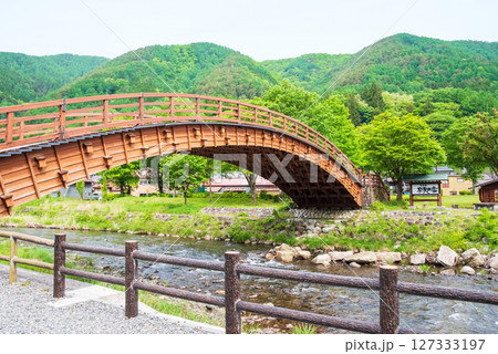 《木曽の大橋》旧中山道奈良井宿・長野県塩尻市 127333197