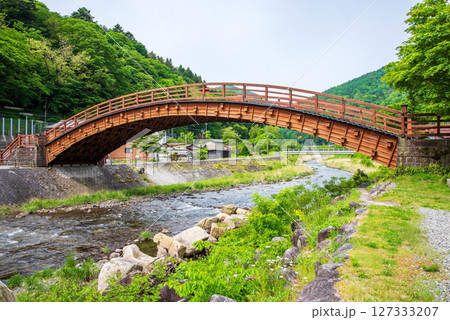 《木曽の大橋》旧中山道奈良井宿・長野県塩尻市 127333207