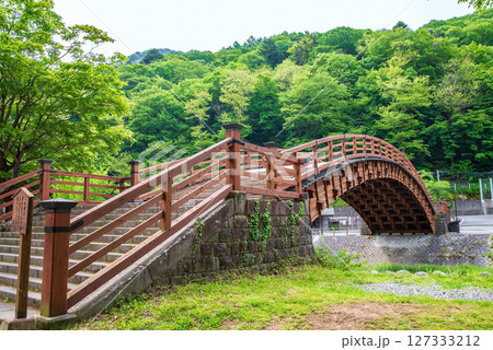 《木曽の大橋》旧中山道奈良井宿・長野県塩尻市 127333212