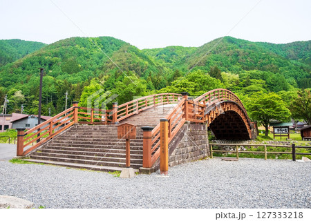 《木曽の大橋》旧中山道奈良井宿・長野県塩尻市 127333218