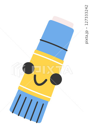 Paper glue tube cartoon character 127333242